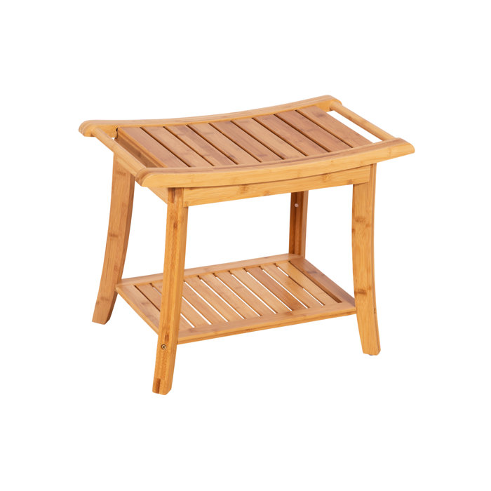 Bay Isle Home Elroy Solid Bamboo Spa Style Shower Bench Reviews