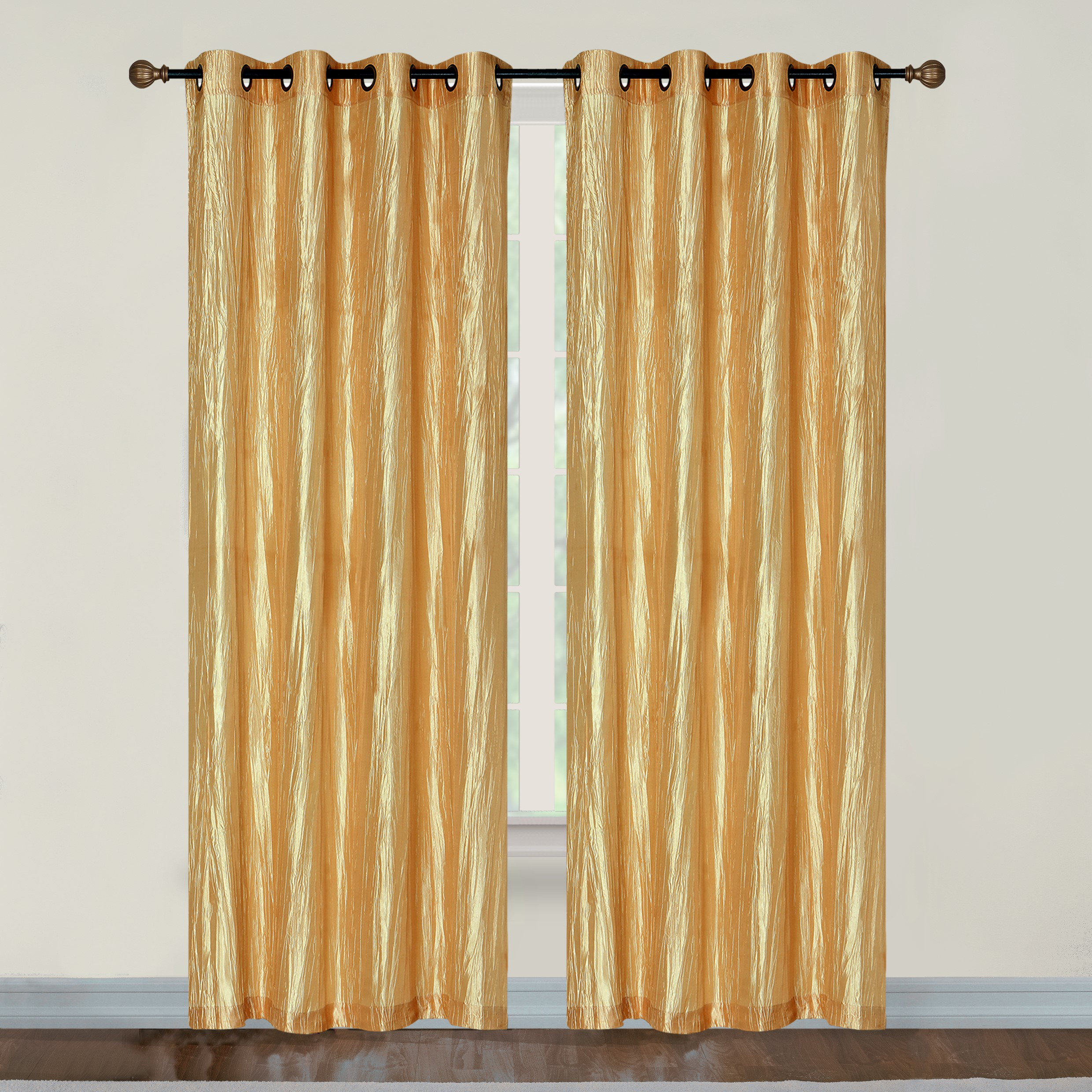Ebern Designs Church Street Crushed Taffeta Solid Color Room