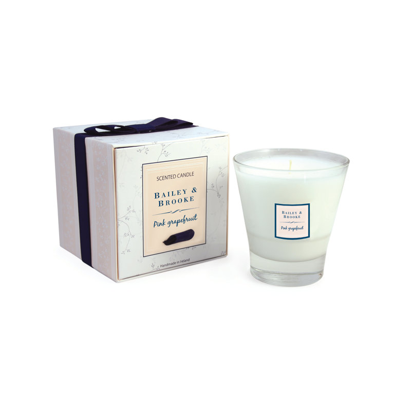 Grapefruit Filled Tumbler Glass Scented Jar Candle