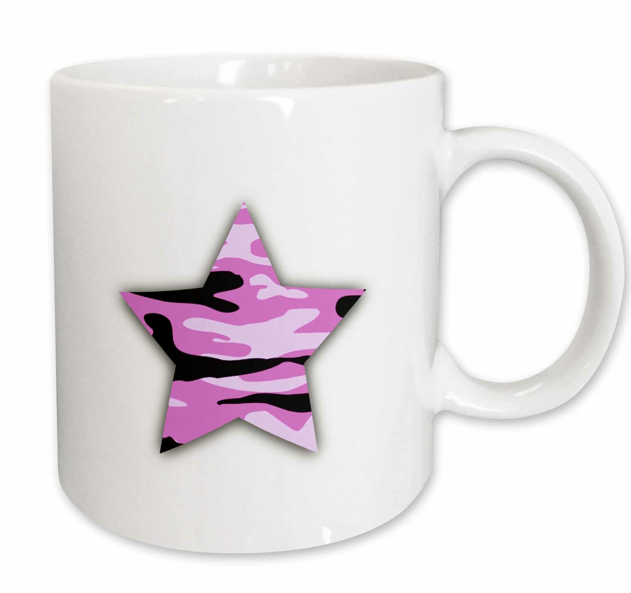 3drose Pink Camo Star Coffee Mug Wayfair