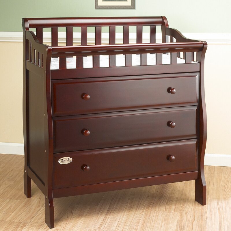 Harriet Bee Oneman Changing Table Dresser With Pad Reviews Wayfair