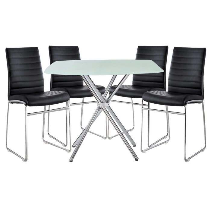 Orren Ellis Diemer 5 Piece Dining Set Wayfair