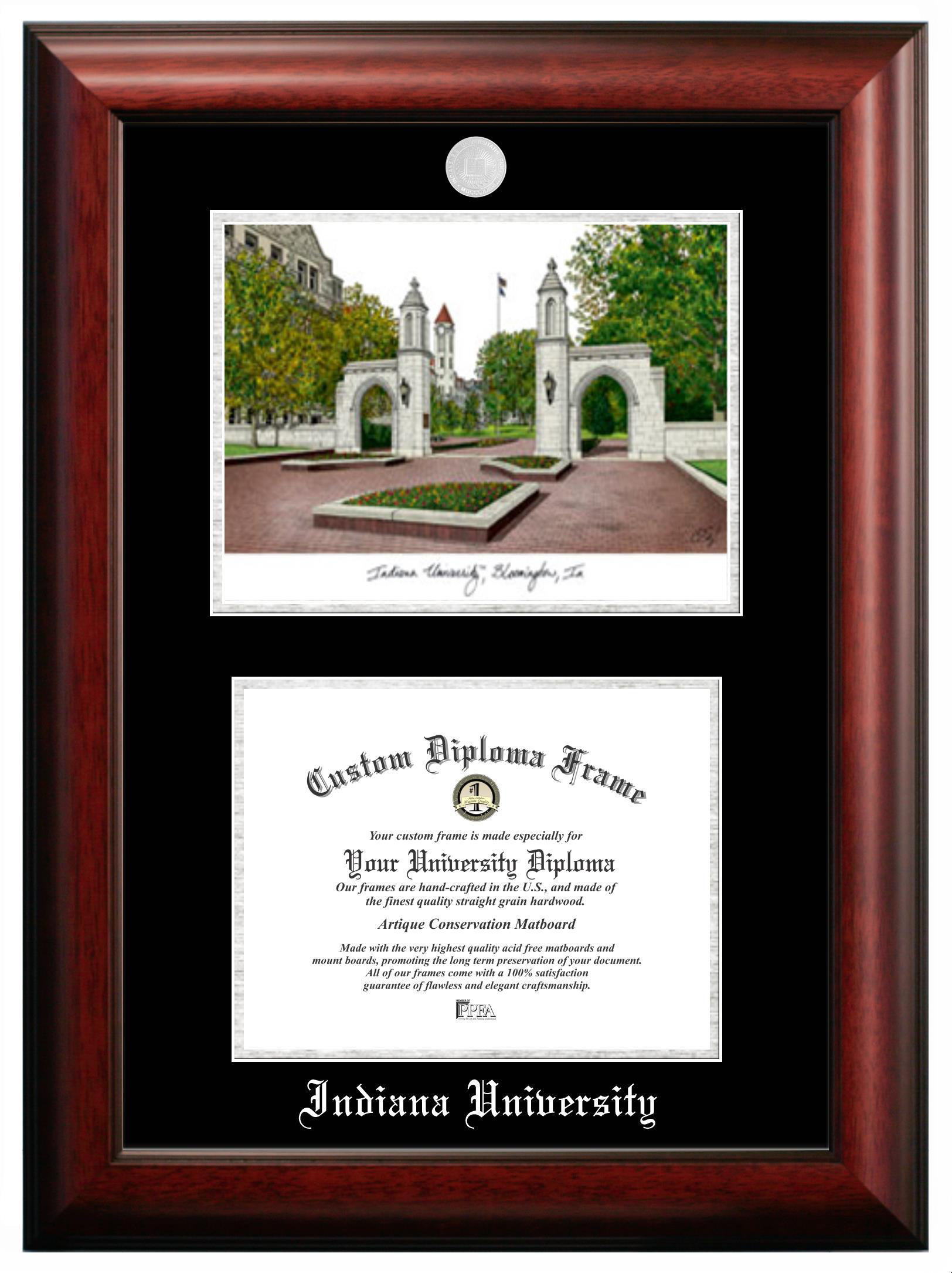 Campus Images University of Illinois Urbana-Champaign 11w x 8.5h Gold Embossed Diploma Frame