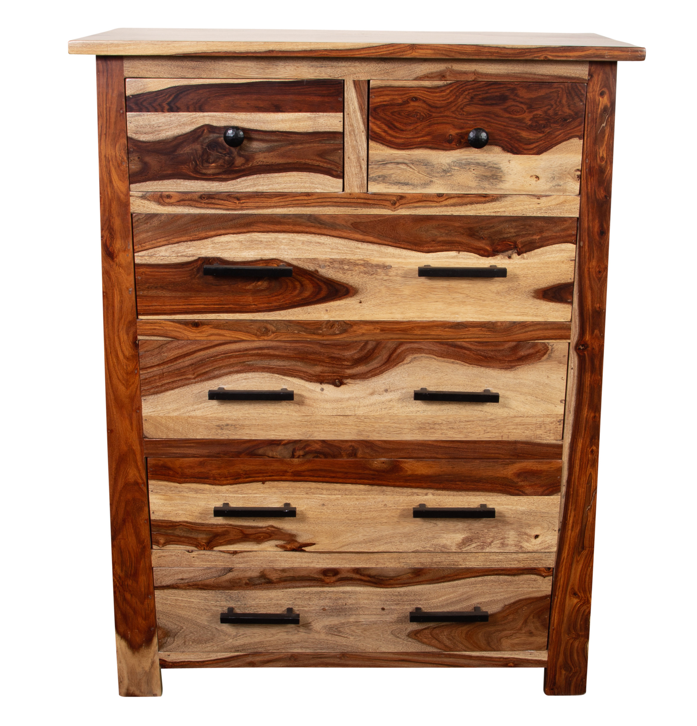 Loon Peak Marissa Solid Sheesham Wood 6 Drawer Chest Wayfair