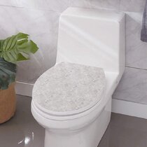 MDF Toilet Quiet Lid Cover Bathroom Hotel Home Seats Red-Brown 2 Colors