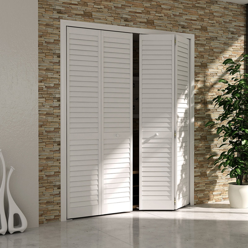 Kiby Porte Pliante A Persiennes En Bois Peint Plantation Et