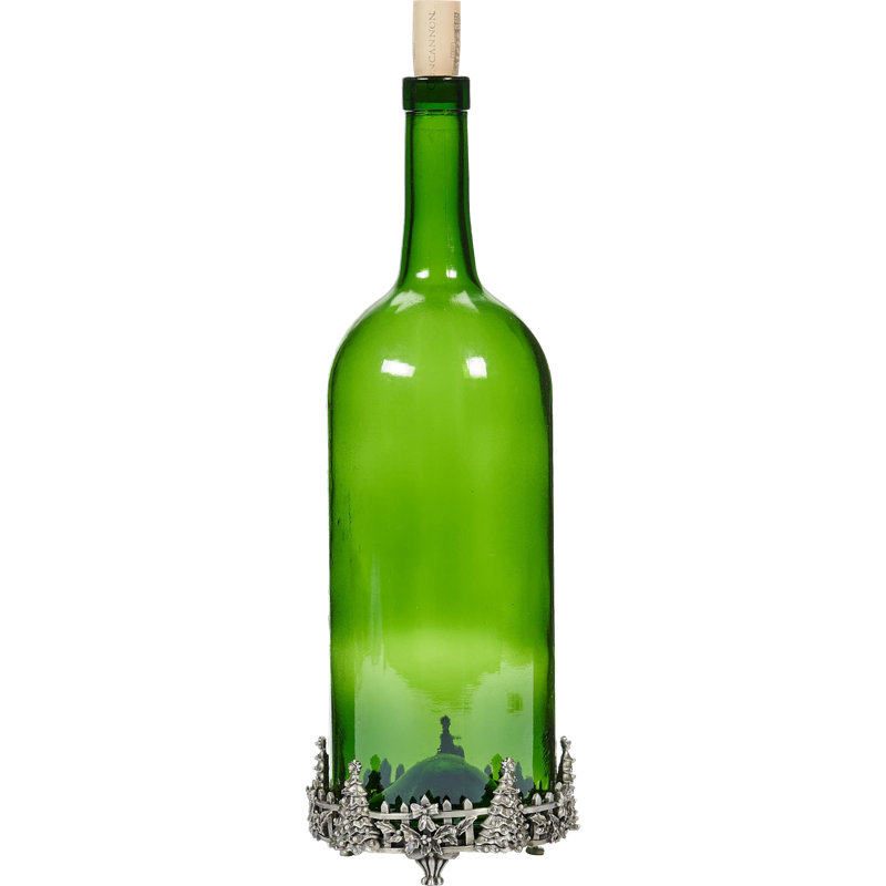 Biancacollection Large Christmas Tree And Holly Pewter Jar Candle Holder Wayfair