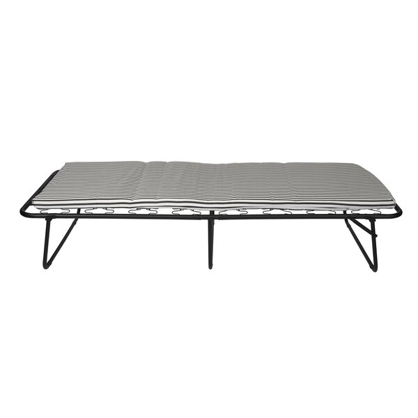steel cot with mattress