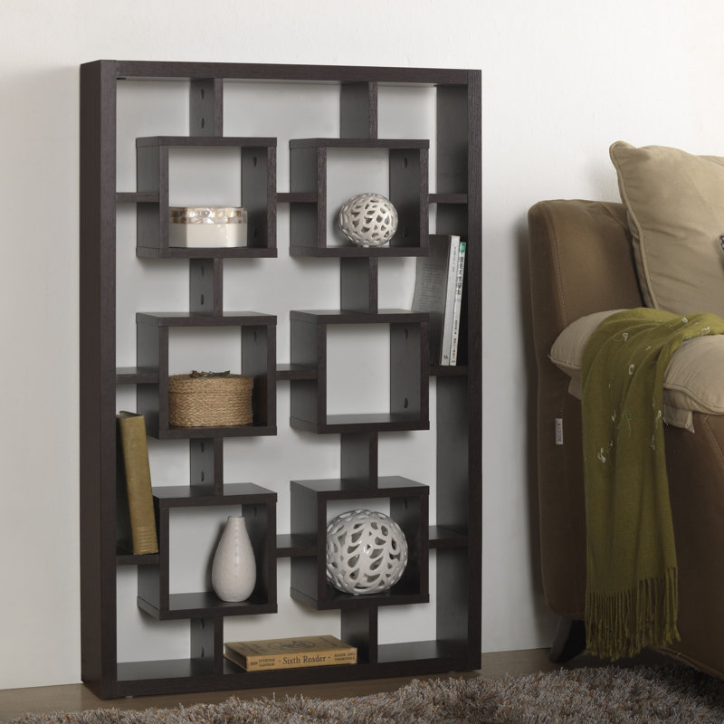 Mercer41 Kaplan Geometric Bookcase Reviews Wayfair