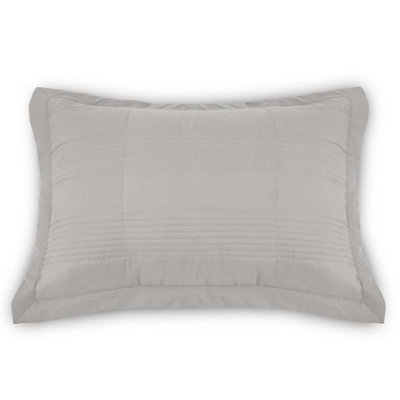 Amelia Quilted Sham Jennifer Adams Home Size Standard Color Whisper Gray