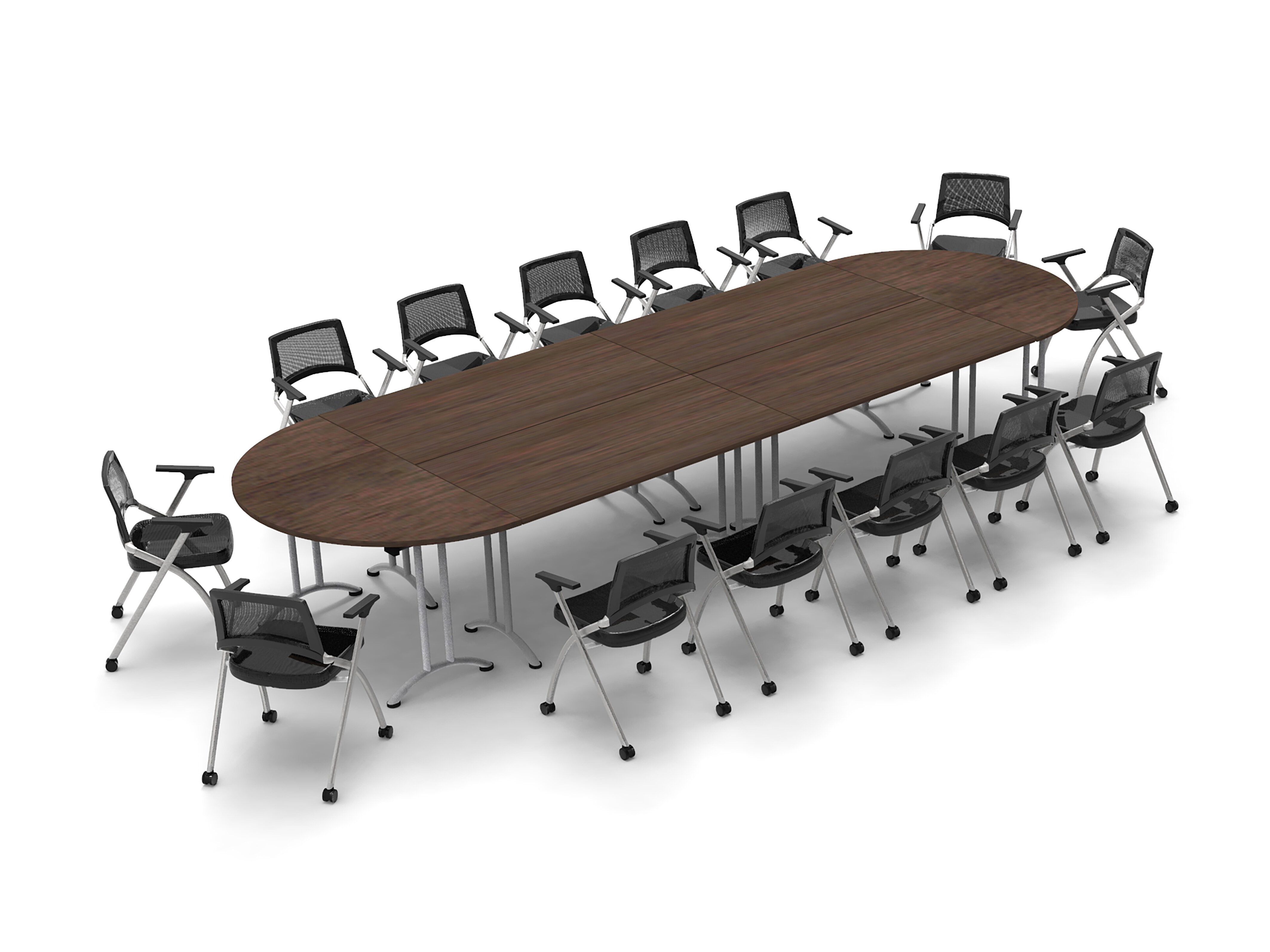 TeamWORK Tables Conference Tables Folding Meeting Seminar Classroom Model  7368 20Pc Color Java. Tables & Chairs Can Fold For Storage (Tables &  Seating Included). | Wayfair