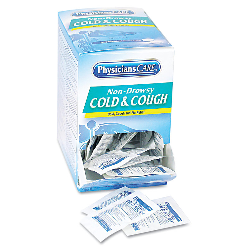 Physicianscare Cold And Cough Congestion Medication, 50 Doses of 2 Tablets