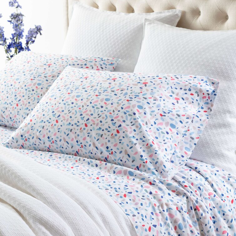 200TC Cotton Floral Reversible Print Bedding Set Duvet Quilt Cover Double King