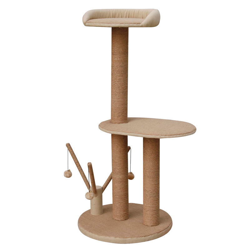 Tucker Murphy Pet 46 Clontz Cat Tree With Multiple Teasers And
