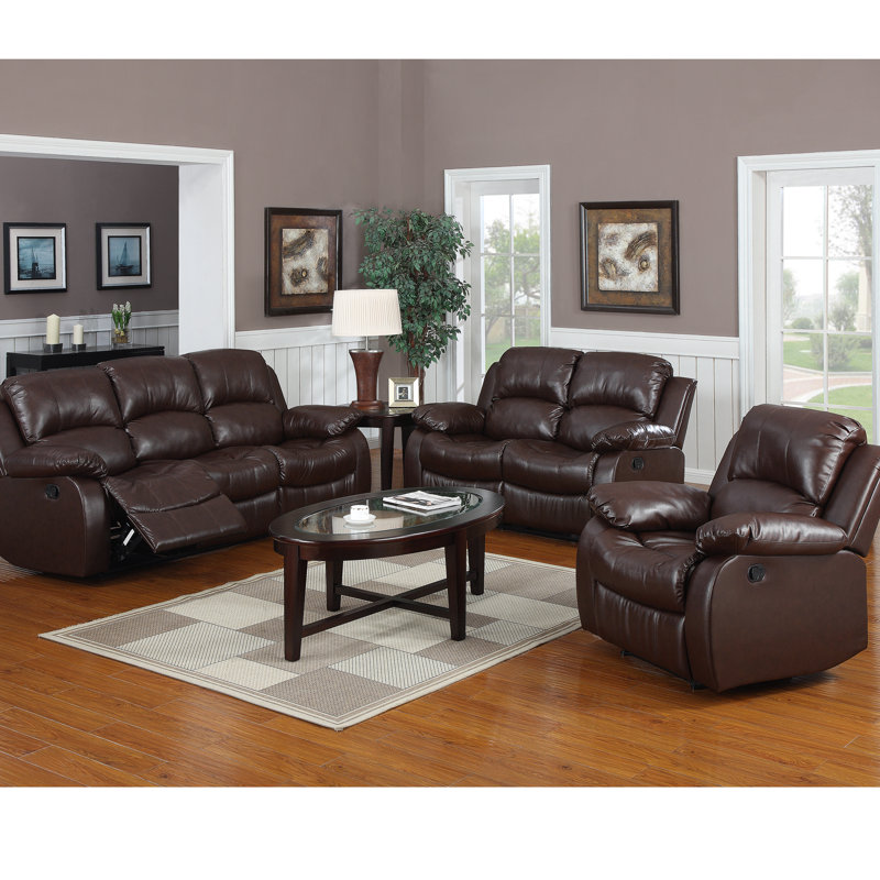 Latitude Run Bryce Reclining 3 Piece Reclining Living Room Set Reviews Wayfair