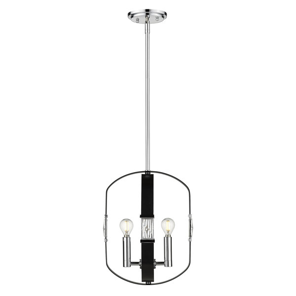 Orren Ellis Gise 2 Light Unique Statement Geometric Pendant Wayfair