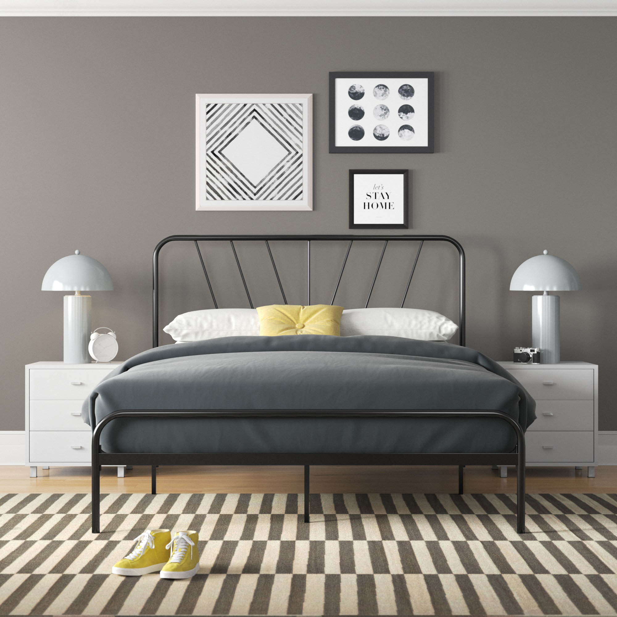 Zipcode Design™ Grasso Metal Bed & Reviews | Wayfair