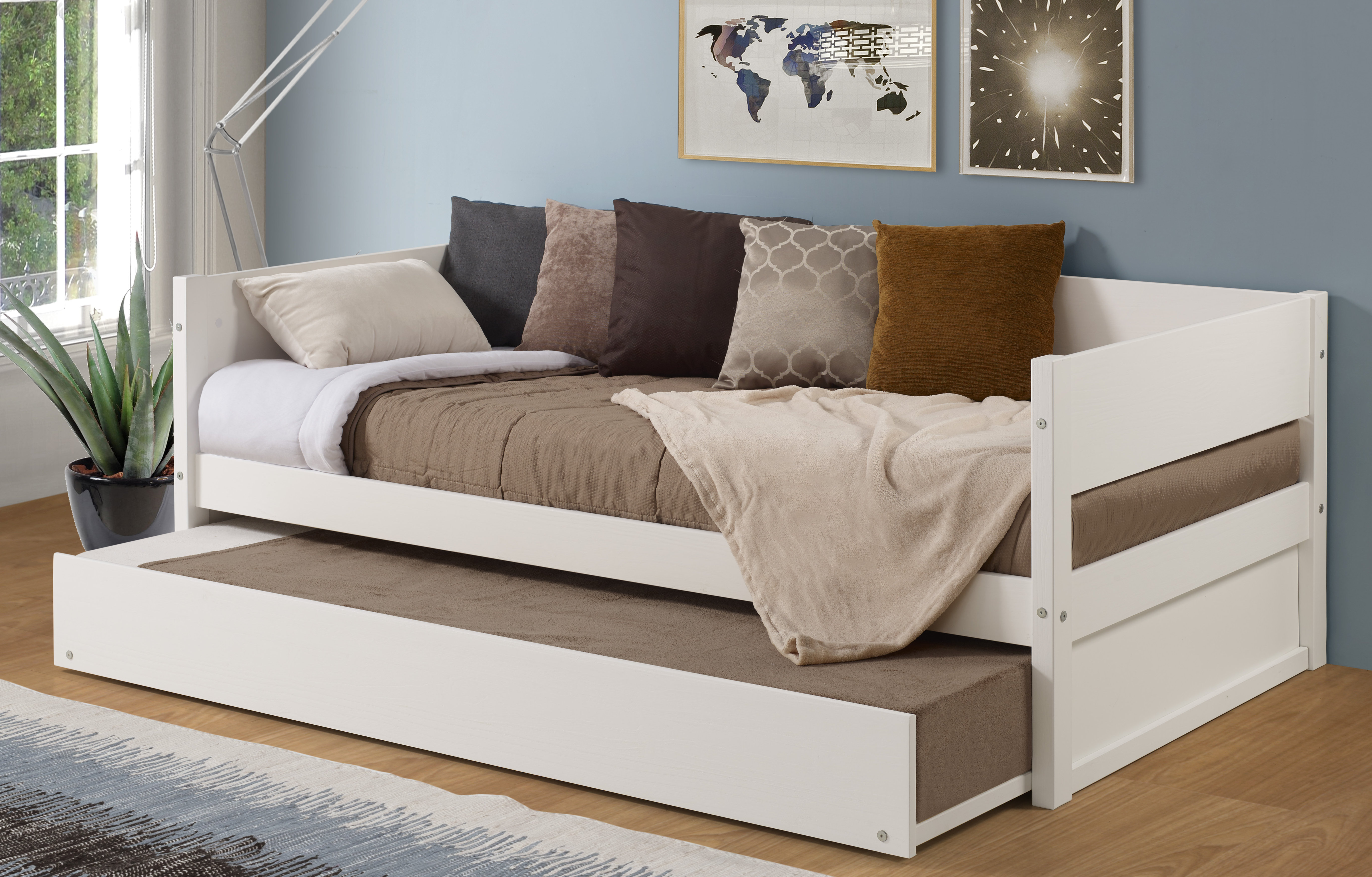 day bed with trundle and drawers