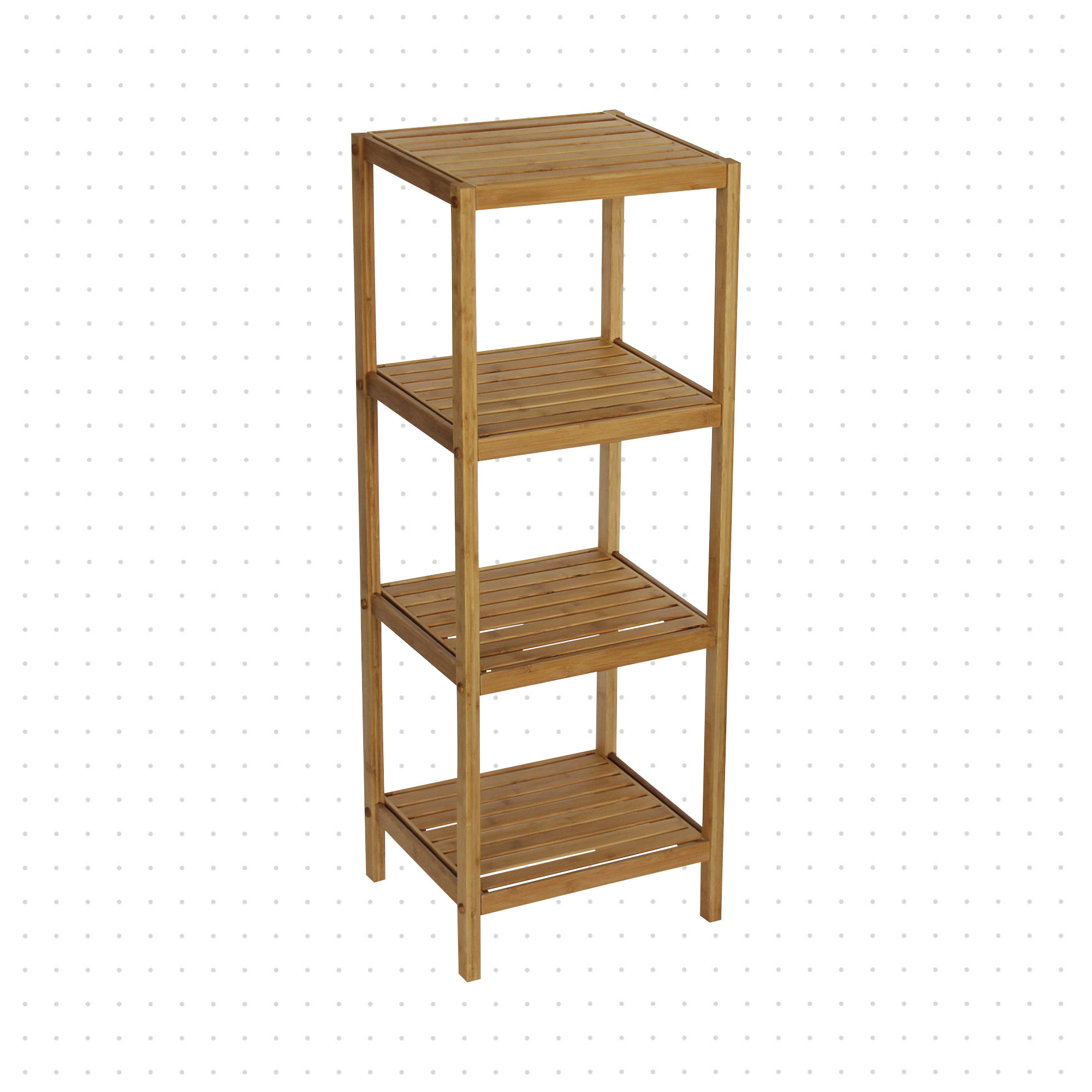 Dotted Line™ Chet Solid Wood Freestanding Bathroom Shelves & Reviews