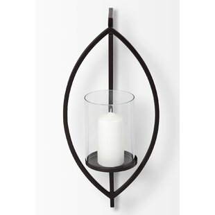 MOVKZACV 2 Pcs Wall Candle Sconces Modern Iron Art Wall Mounted Candle Holders with Glass Cup Tea Light Candle Holders For Living Room Bedroom Decoration