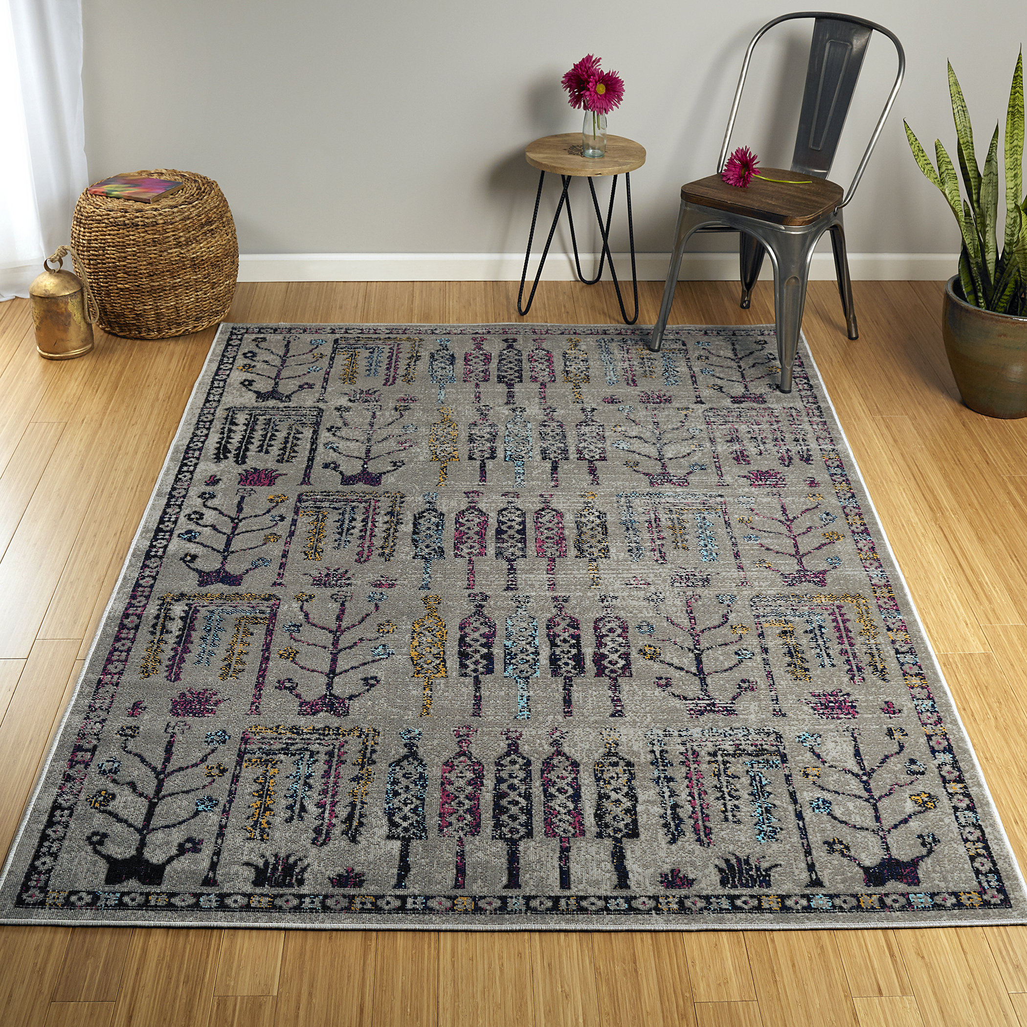 Union Rustic Dorothea Power Loom Gray Indoor/Outdoor Rug & Reviews