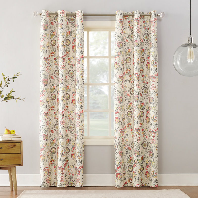 Winston Porter Curson Botanical Floral Room Darkening Thermal