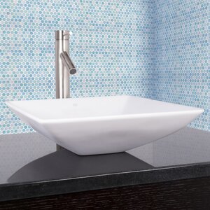 Hibiscus Square Vessel Bathroom Sink