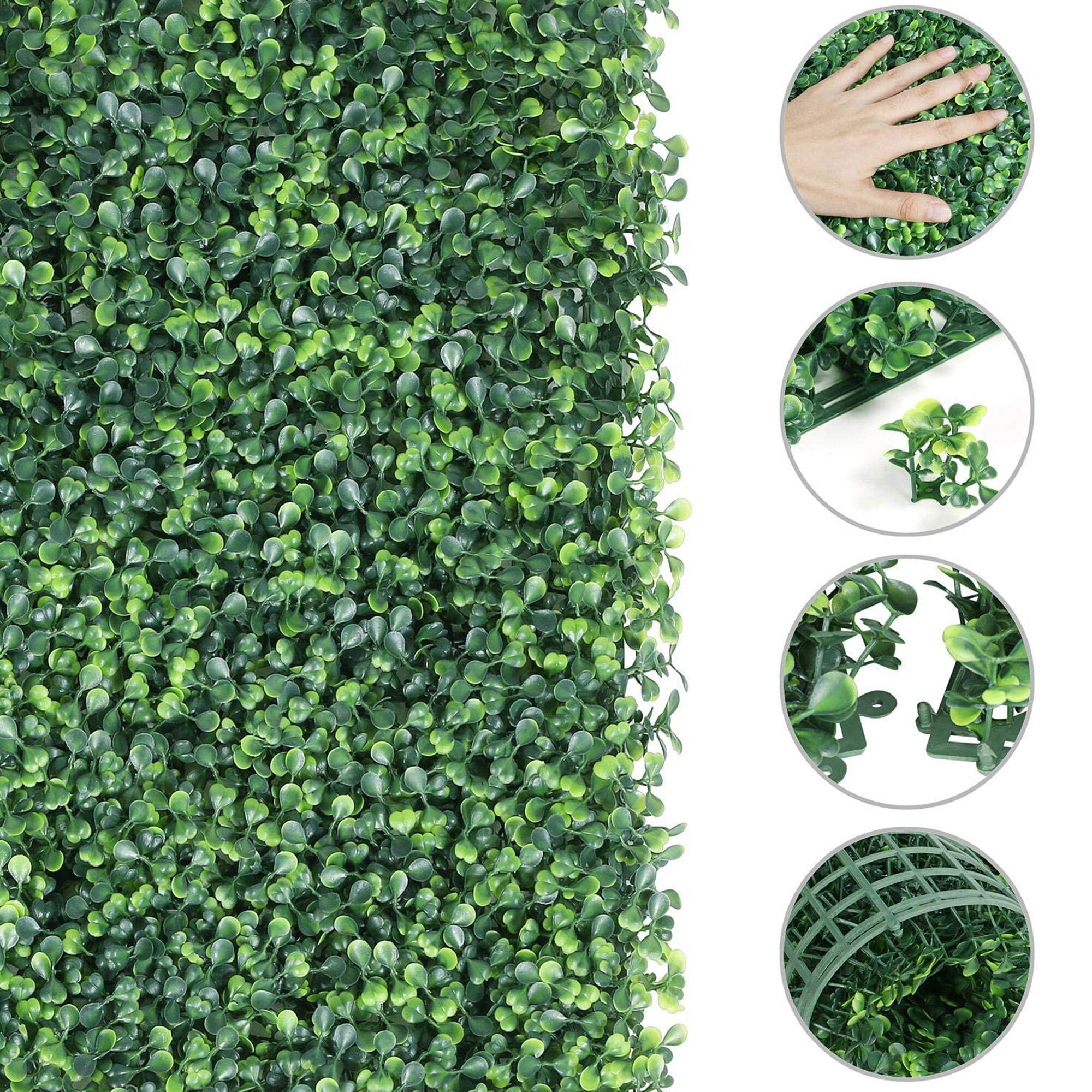 Artificial Ivy Privacy Hedges Fence Screen Faux Vine Leaf Outdoor Garden Decor 