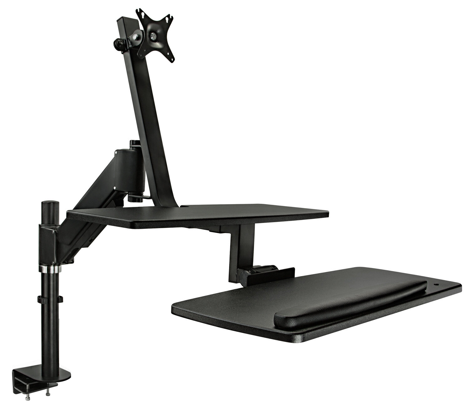 Mount It Sit Stand Height Adjustable Workstation Wayfair Ca