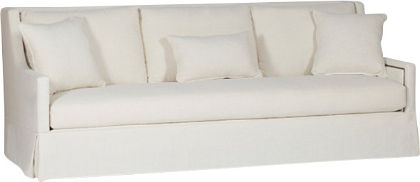 High Back Sofa. Cozy California Farmhouse Style {Home Decor Inspiration}