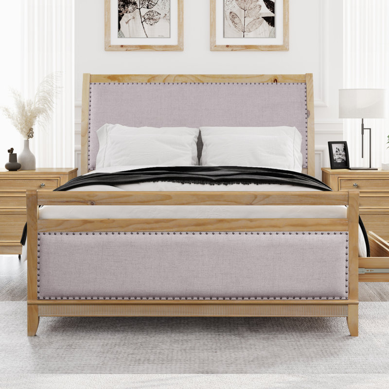 Alcott Hill Waleska King Solid Wood Low Profile Storage Platform Bed Wayfair