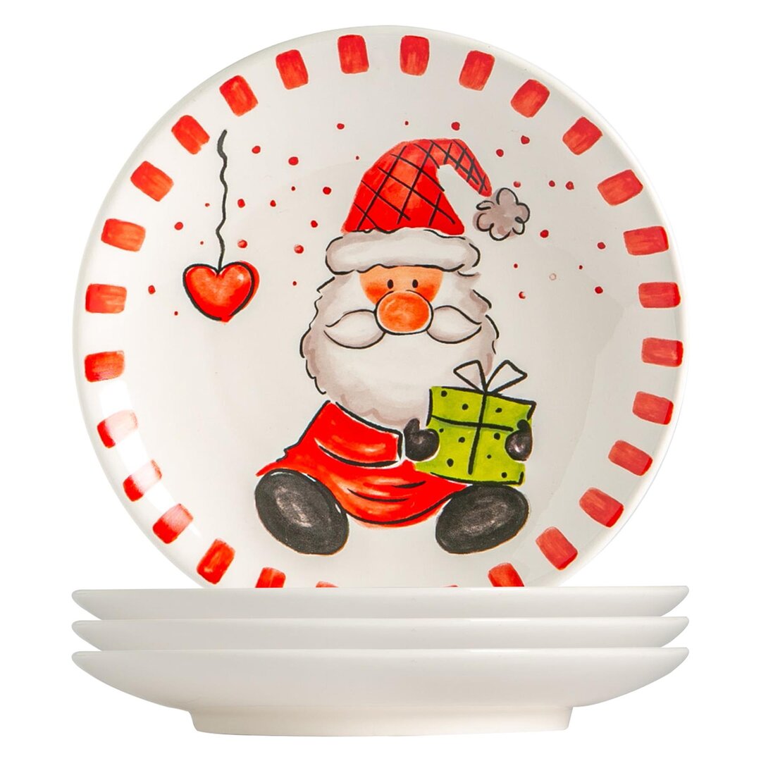 Santa Side Plate green