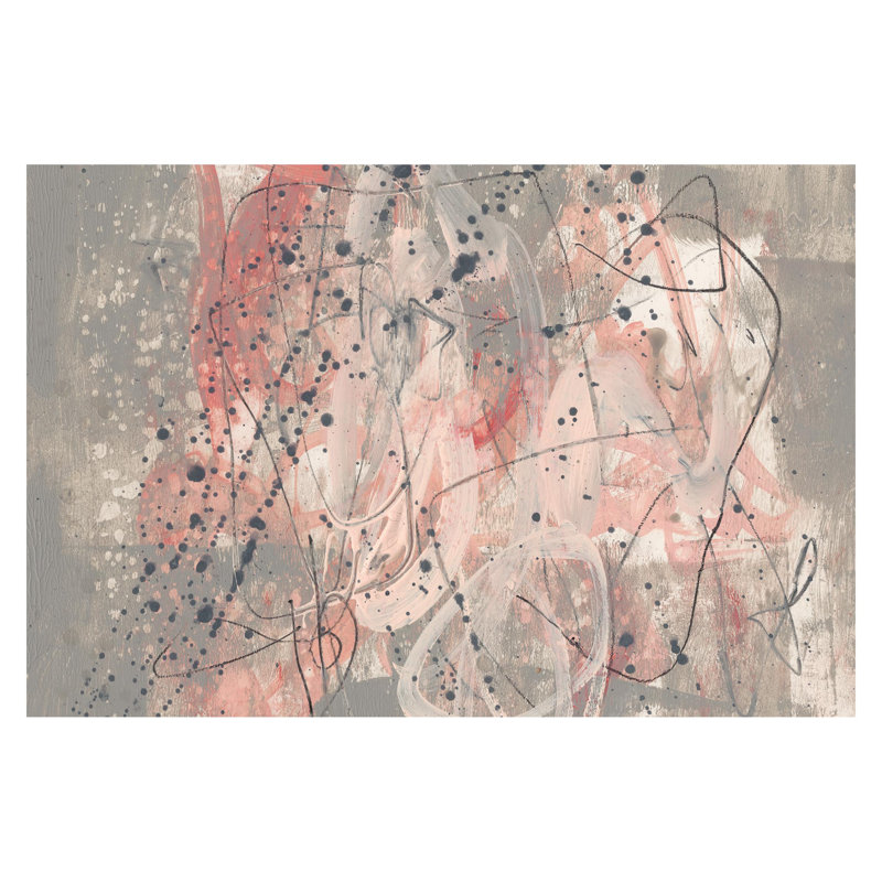 East Urban Home Blush I 2.9m x 4.32m Embossed Matte Peel ...