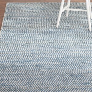 Jammie Hand-Loomed Blue Area Rug