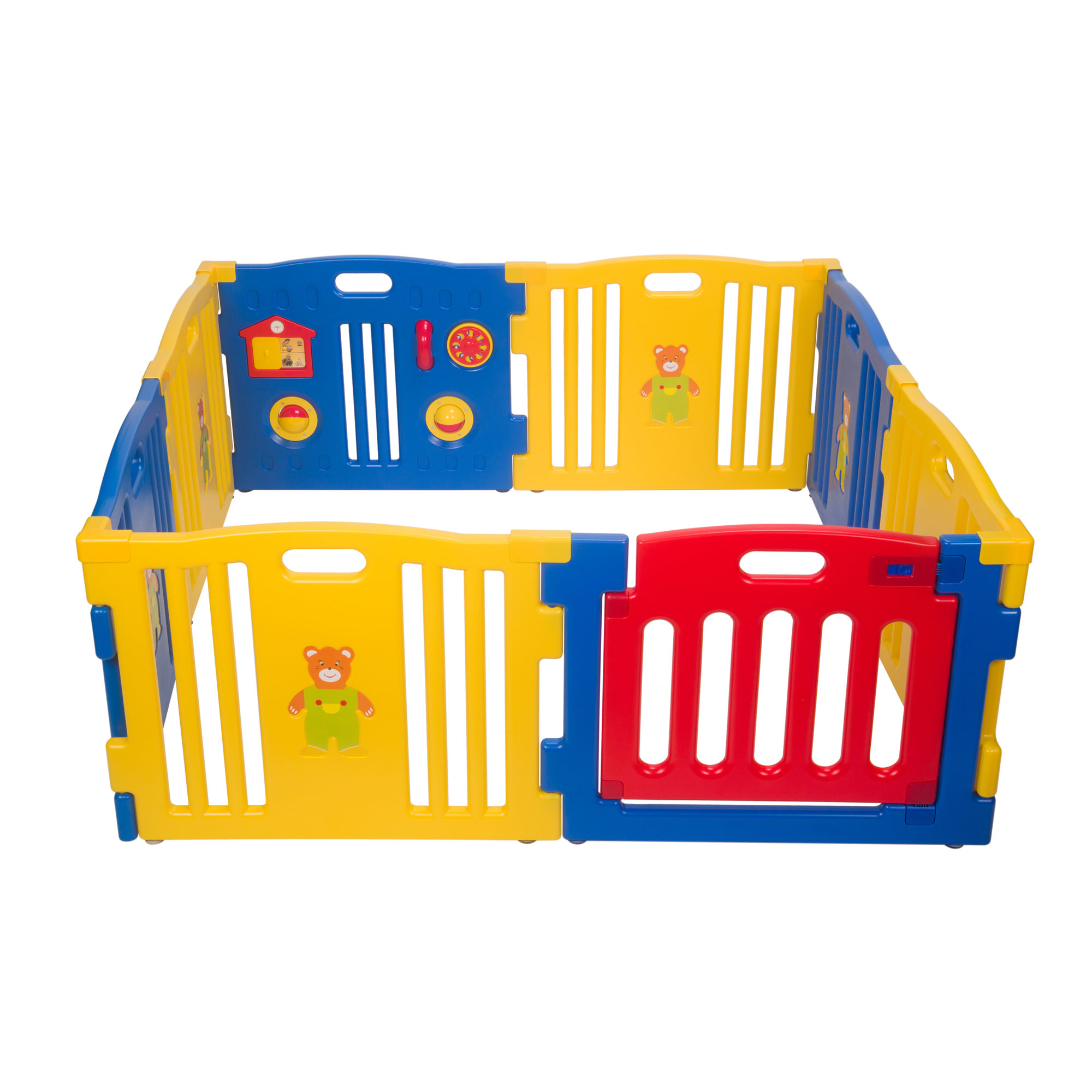 playpen plastic colourful
