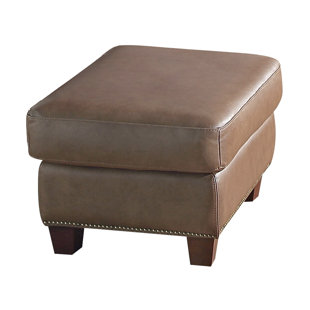 Davon Leather Ottoman