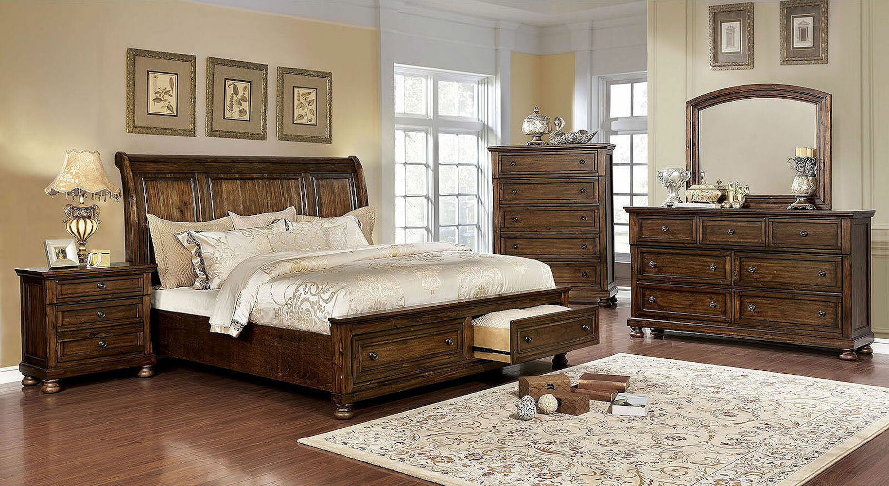 canora grey crowborough sleigh bedroom furniture