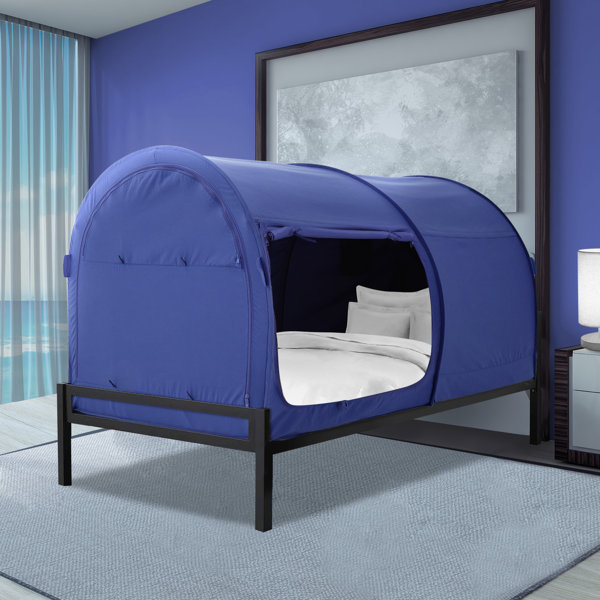 Alvantor Bed Canopy Tent Privacy Space Twin Size Indoor Curtains Navy Cottage Reviews Wayfair Ca