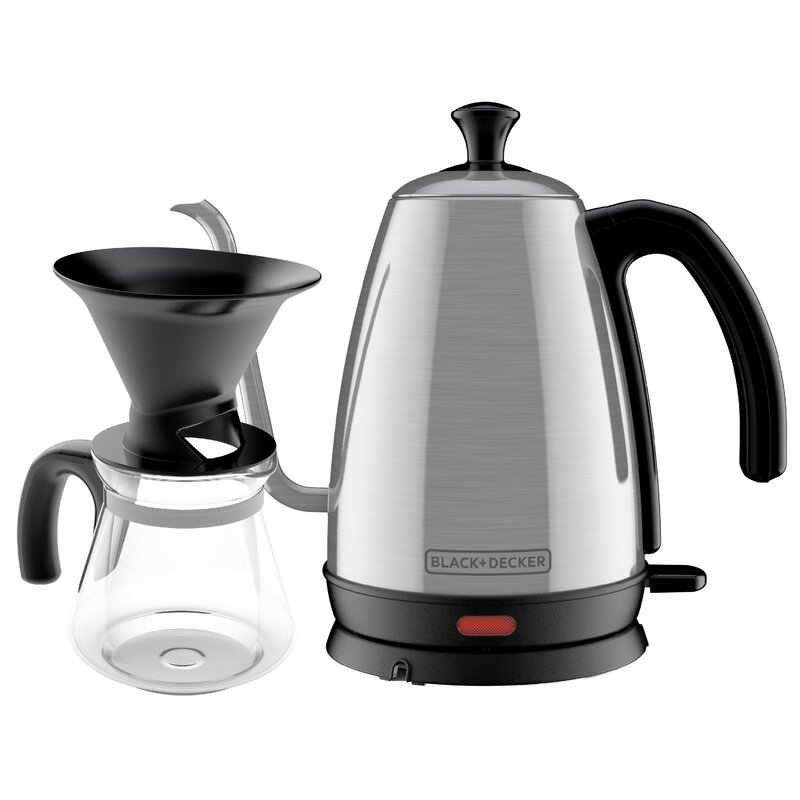 black and decker stainless steel kettle