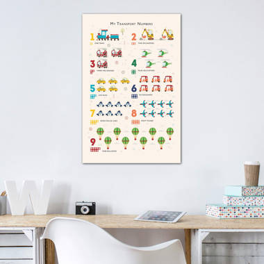 Designed by Jennifer McCully Canvas Wall Art 17 x 17 Stupell Industries Construction Kids' Room Sign Orange 