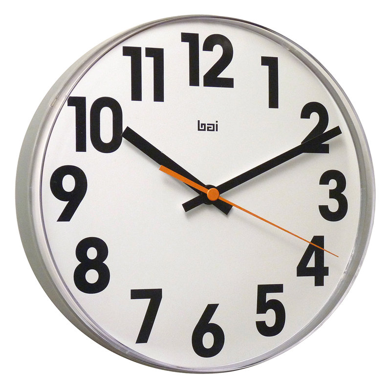 11" Lucite Big No Wall Clock