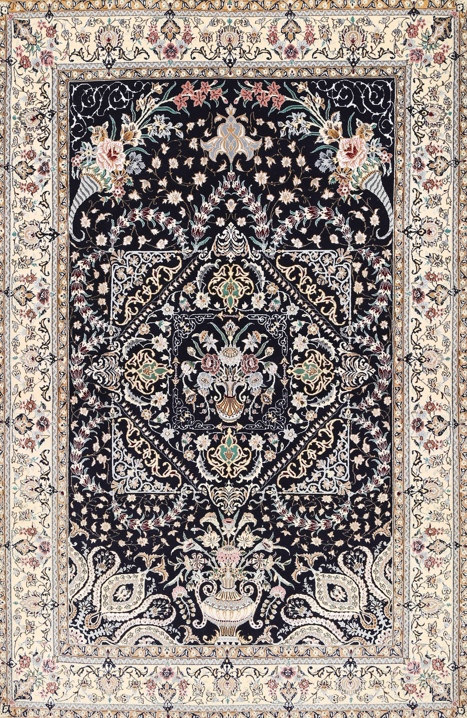 Bloomsbury Market Shalton Traditional Black Beige Area Rug Wayfair