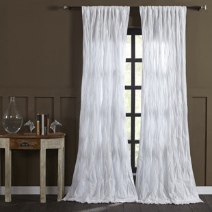 White Cotton Voile Curtains Wayfair Estella Cotton Voile Solid Sheer Pinch Pleat Single Curtain Panel