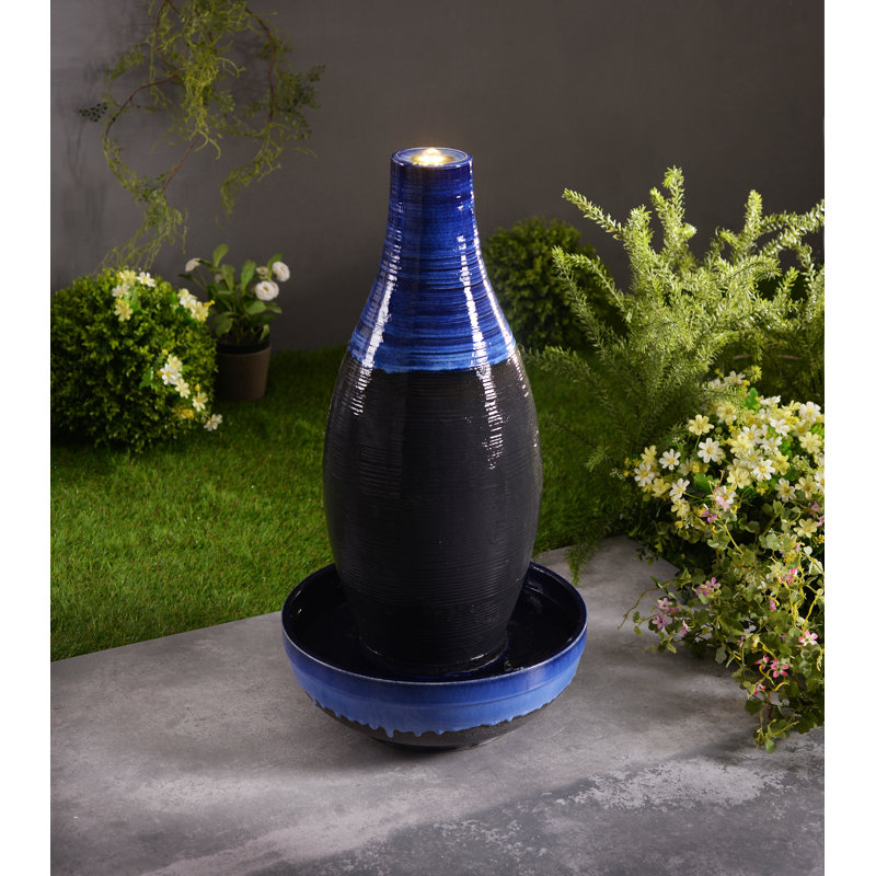 Wrought Studio Florentine Ceramic Floor Fountainwith Light Reviews Wayfair
