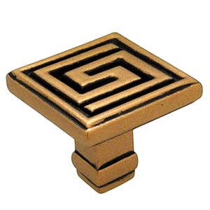 Greek Key Square Knob