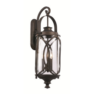 Go to store & view more images Ginsburg 3-Light Outdoor Wall Lantern by Bungalow Rose