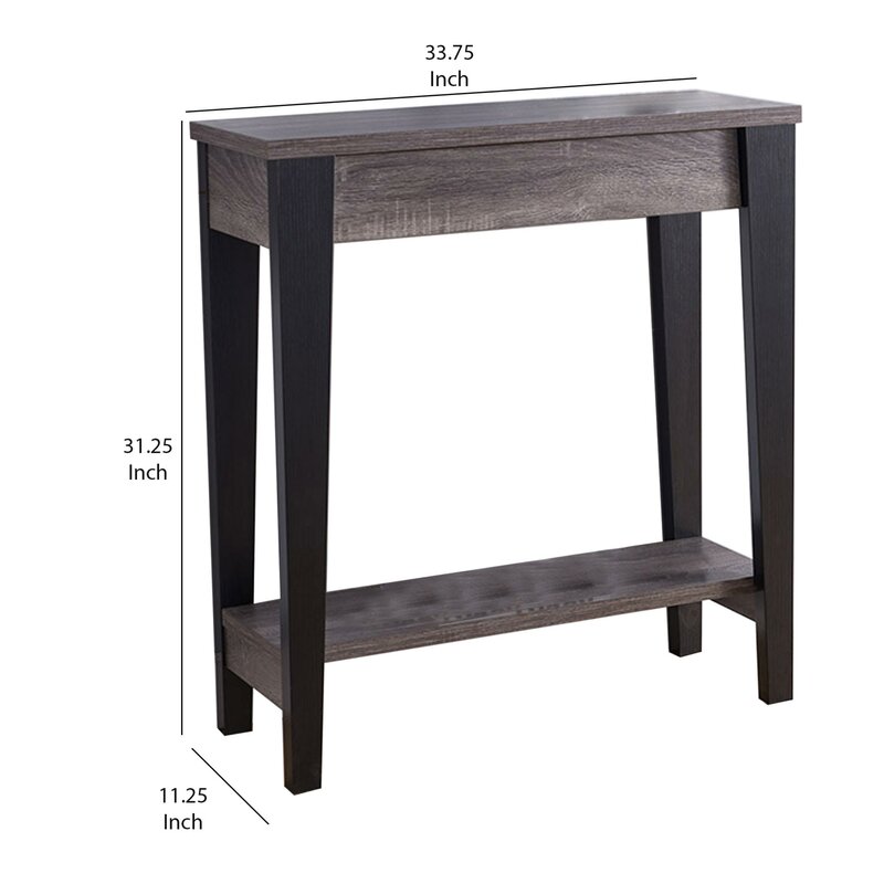 25 inch console table