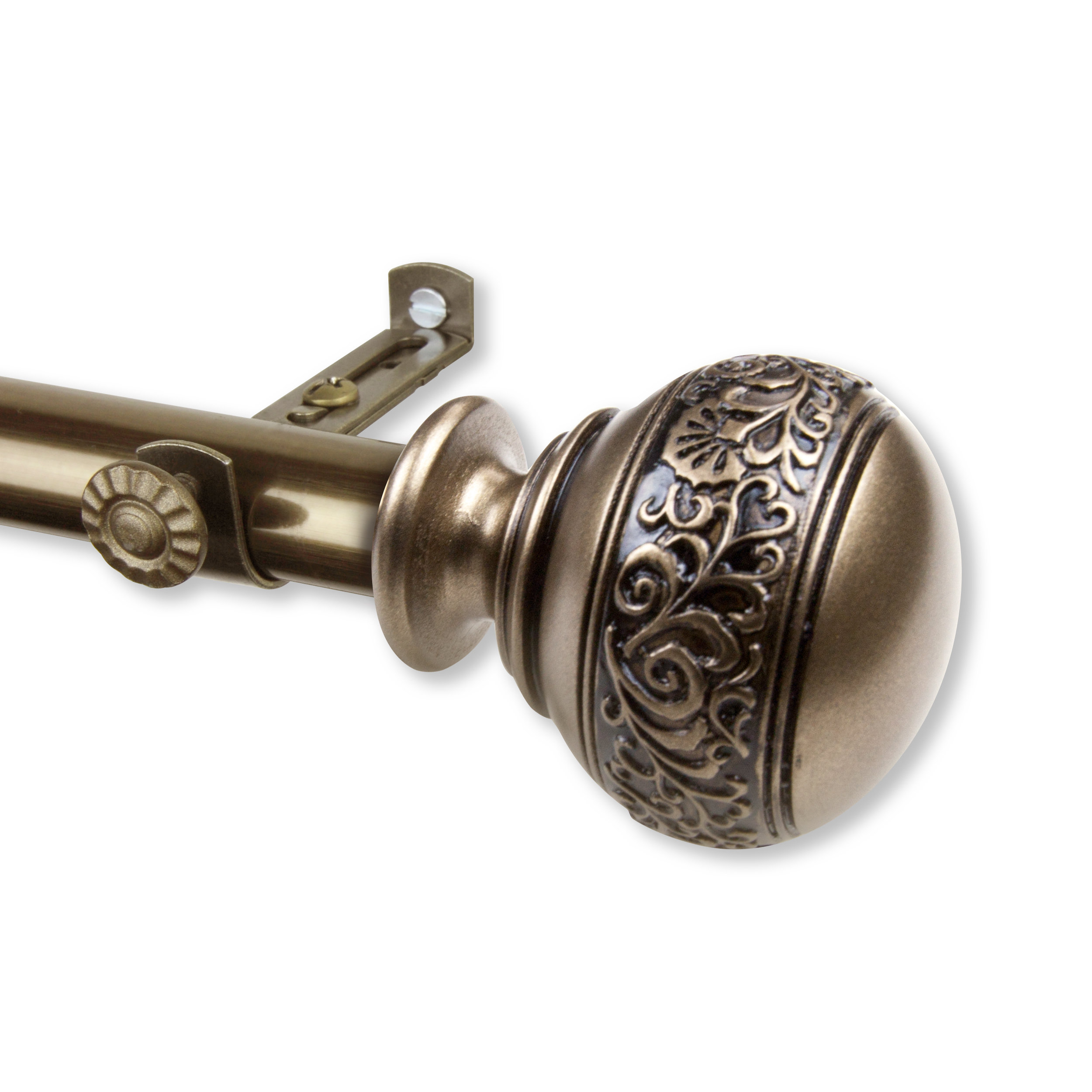 Fleur De Lis Living Solon Single Curtain Rod Hardware Set