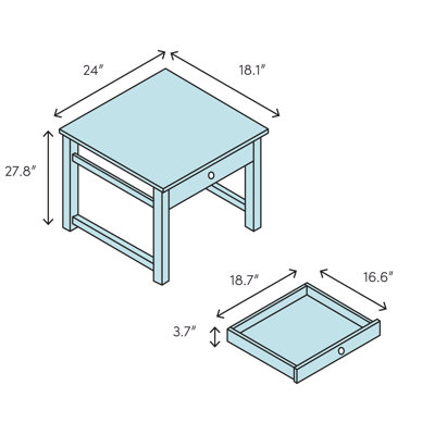 (Incomplete) Joanna End Table with Storage