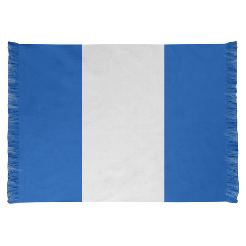 East Urban Home Striped 4 6 X 5 5 Royal Blue White Area Rug Wayfair